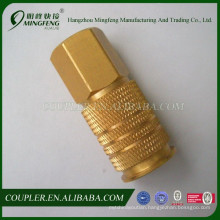 Brass nickel-plated hydraulic hose fitting adapter